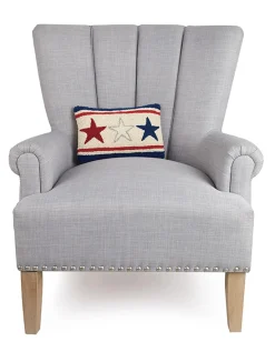 Americana Stars USA Hook Pillow in Red/White/Blue