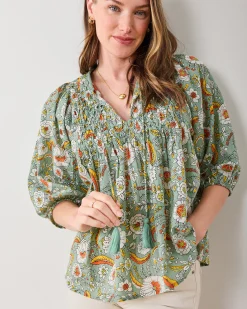 Artifact Blouse in India Bloom