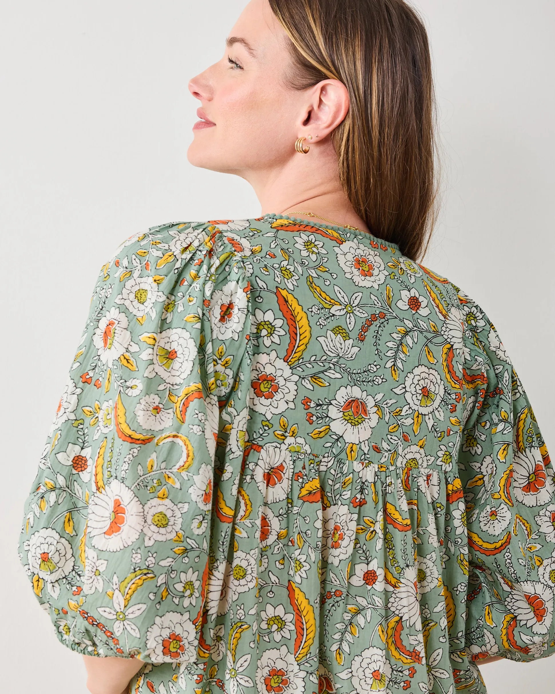 Artifact Blouse in India Bloom