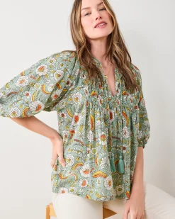 Artifact Blouse in India Bloom