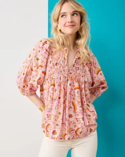 Artifact Blouse in India Bloom