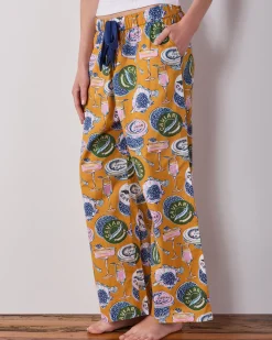 Astrid PJ Pant in Champagne & Caviar