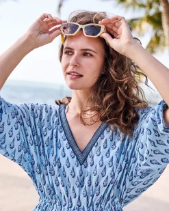 Atlantic Caftan in Conch Cascade