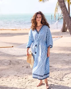 Atlantic Caftan in Conch Cascade
