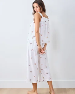 Back to Bed Cropped Pant Set in Freshly Baked