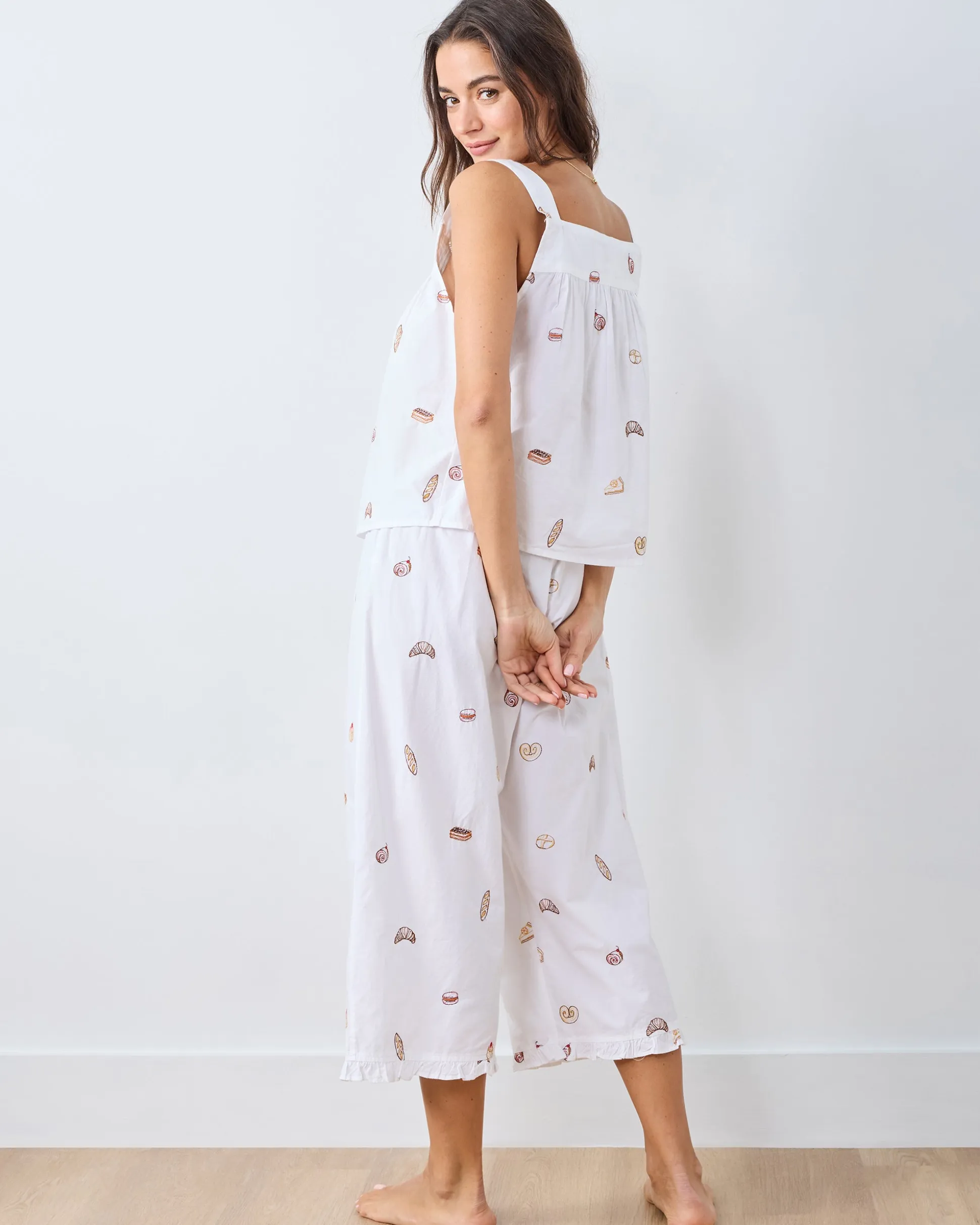 Back to Bed Cropped Pant Set in Freshly Baked