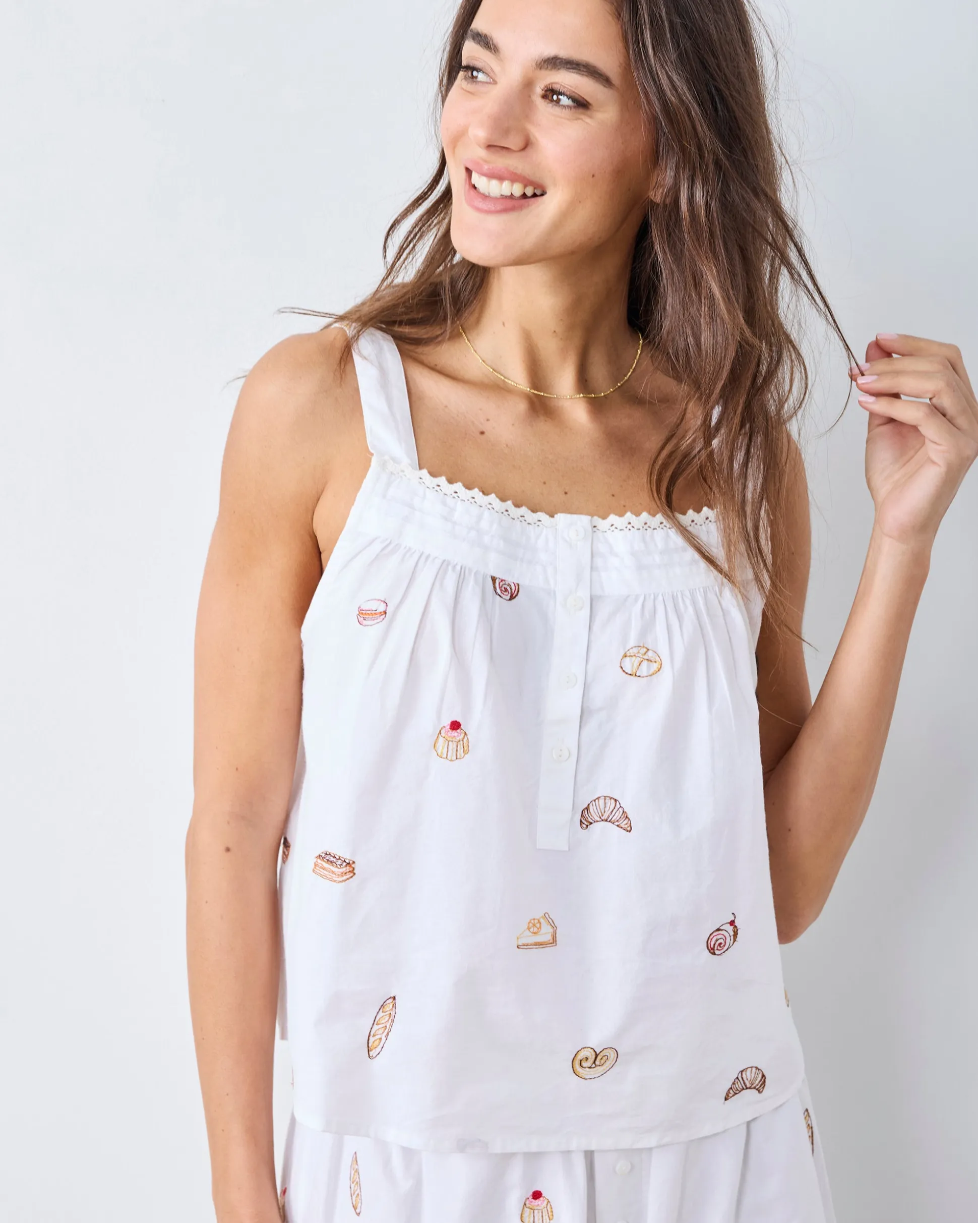 Back to Bed Cropped Pant Set in Freshly Baked