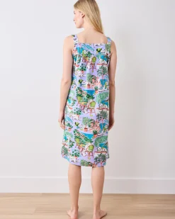 Back to Bed Nightgown in Mediterranean Meow