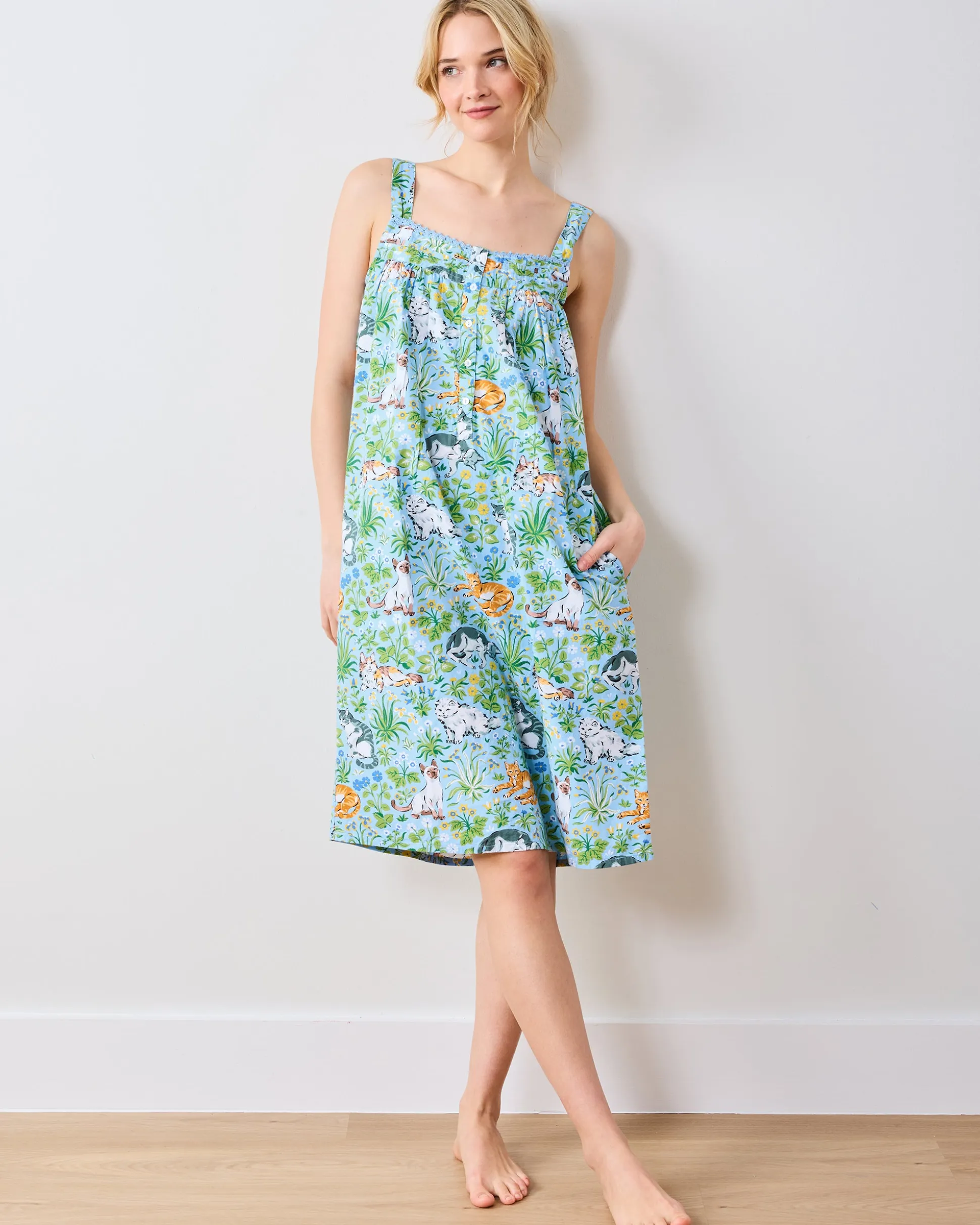Back To Bed Nightgown in Must Love Cats