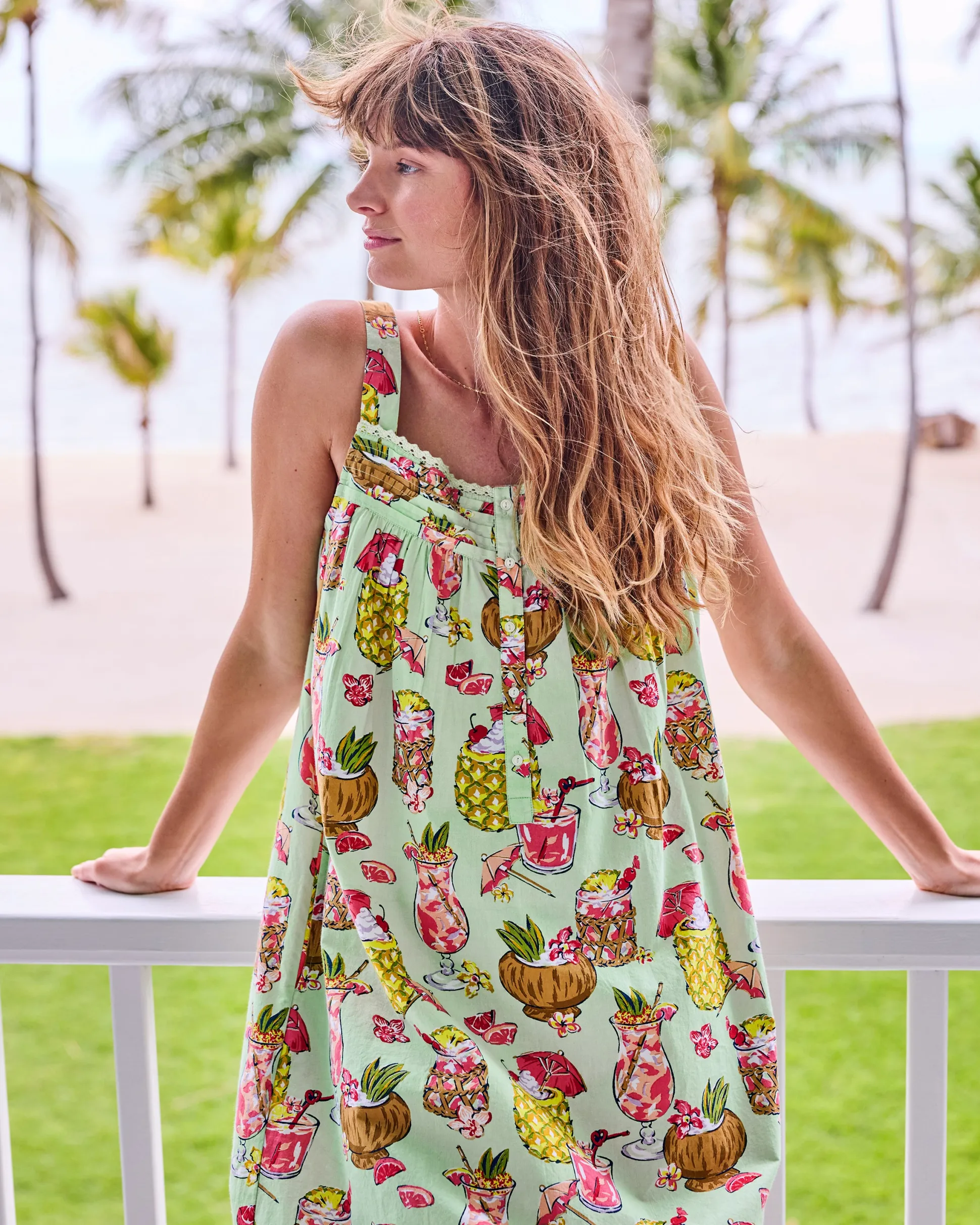 Back to Bed Nightgown in Paradise Punch