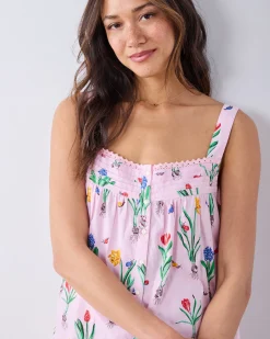 Back To Bed Nightgown in Tulip Trail
