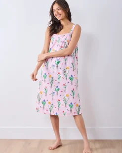 Back To Bed Nightgown in Tulip Trail