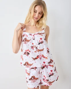 Back to Bed Short Set in Dachshund Date