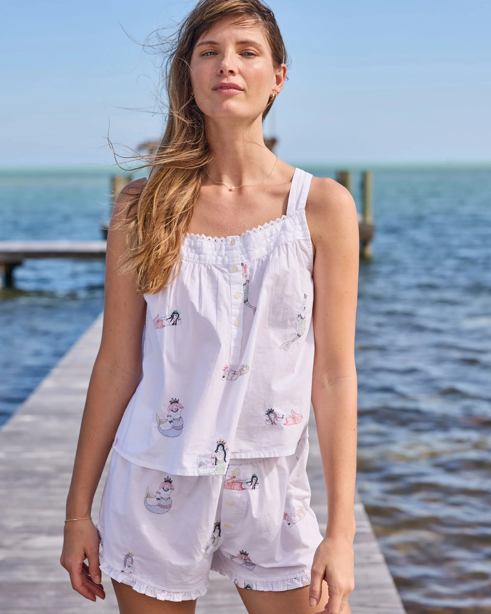 Back to Bed Short Set in Daughters of Triton