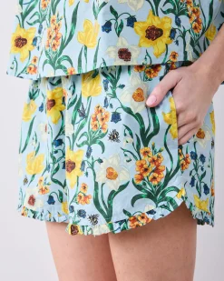 Back To Bed Short Set in Dreamy Daffodil