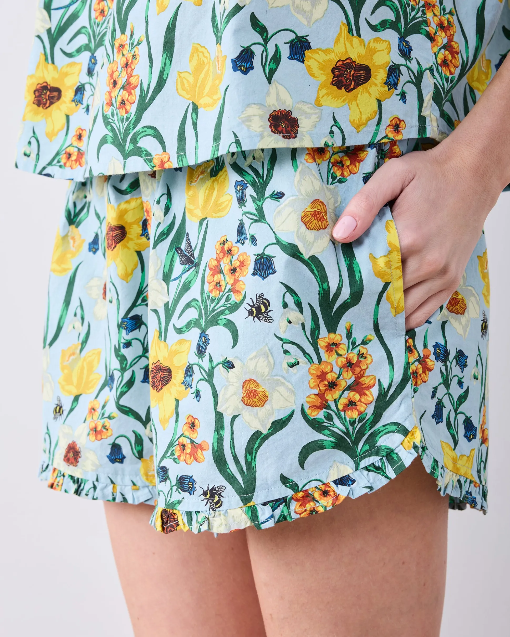 Back To Bed Short Set in Dreamy Daffodil