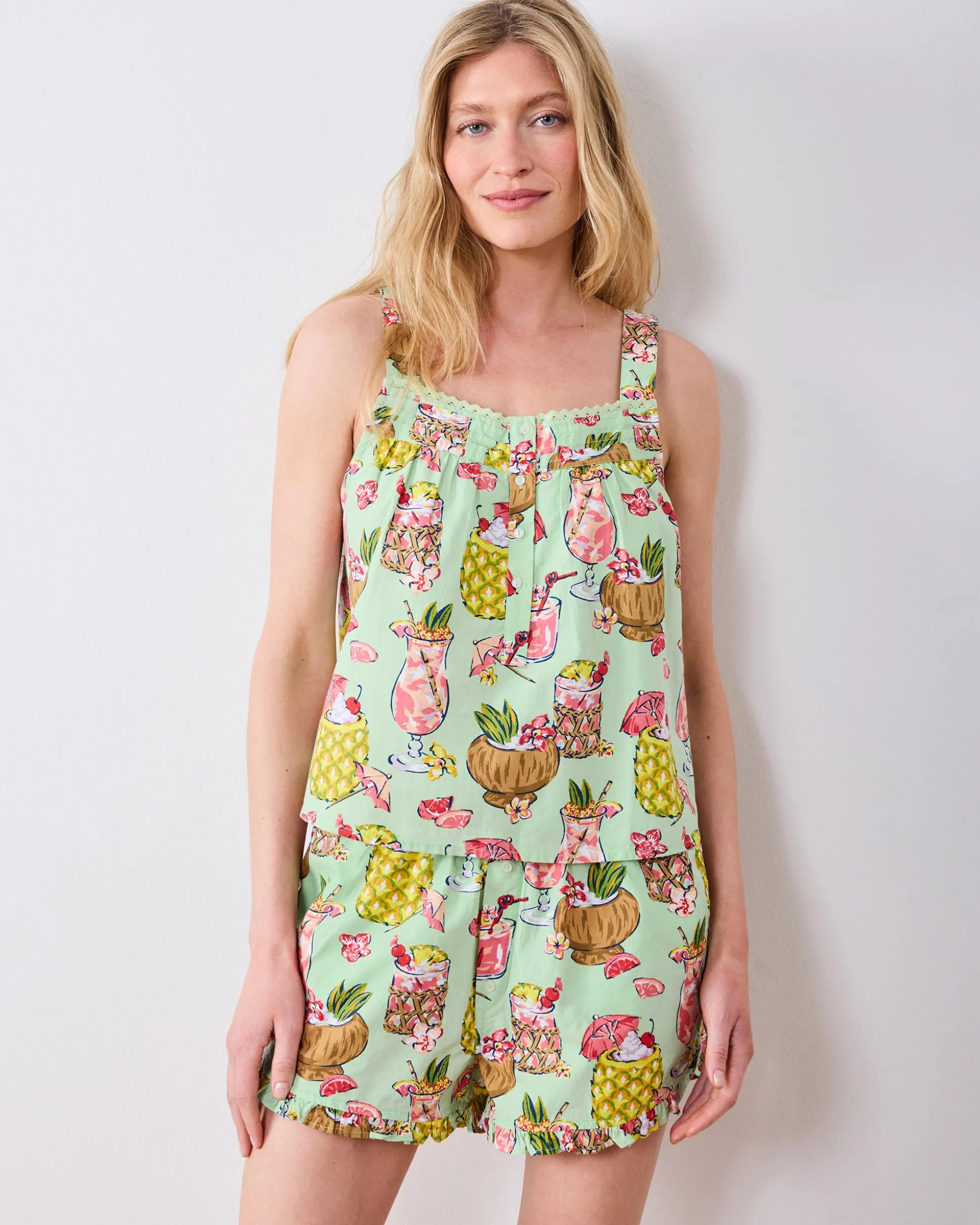 Back to Bed Short Set in Paradise Punch