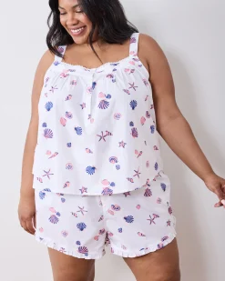 Back to Bed Short Set in Scattered Shells