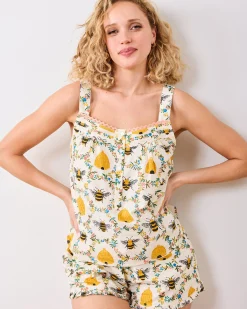 Back To Bed Short Set in Sweet Bee