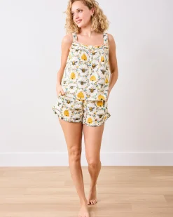 Back To Bed Short Set in Sweet Bee