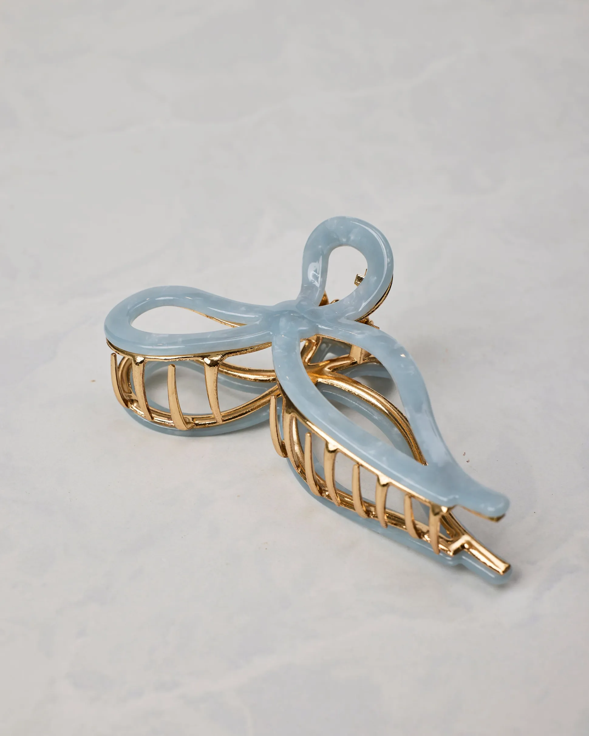 Ballet Bow Acetate Claw Clip in Solar Eclipse