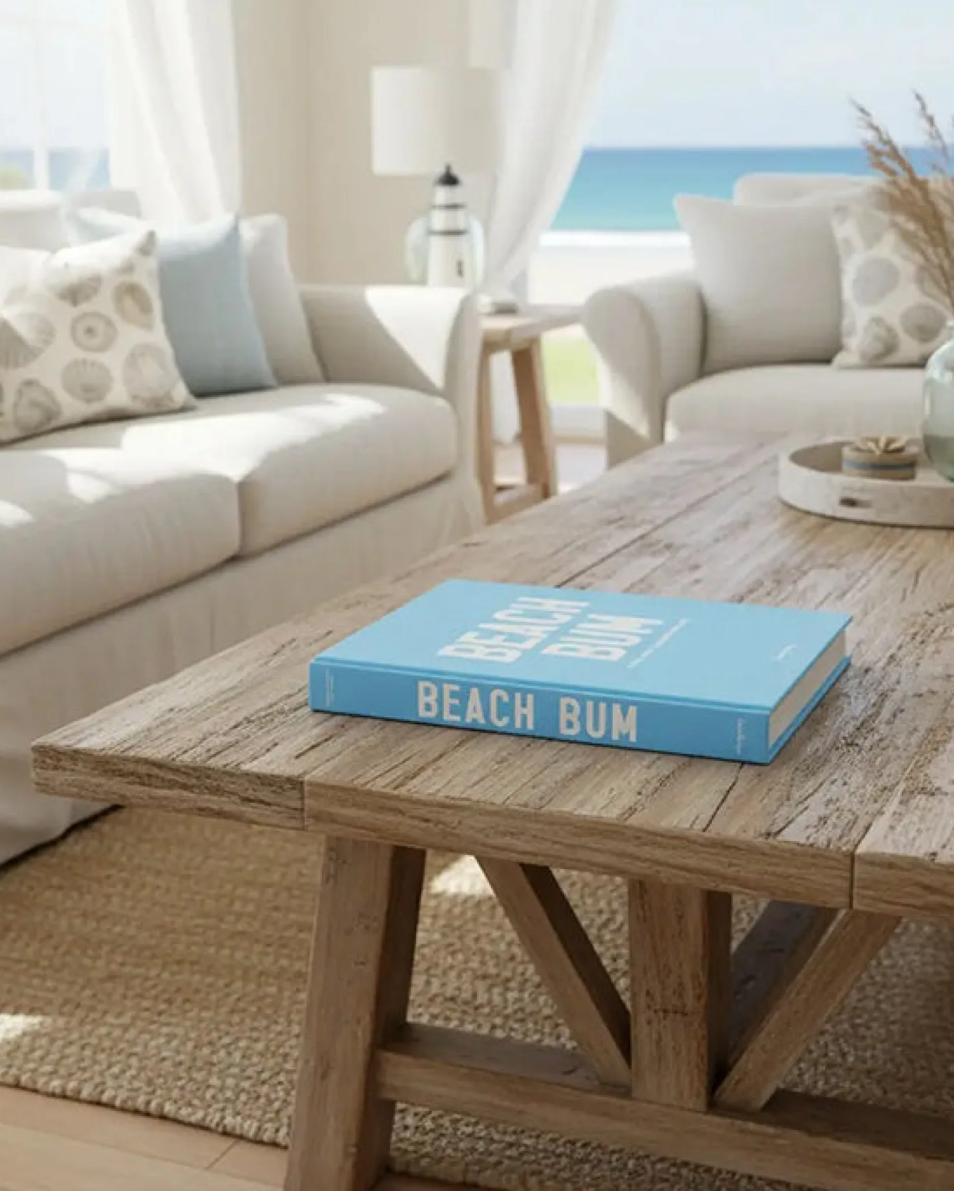 Beach Bum Coffee Table Book in Blue