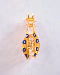 Blue Ringed Octopus Claw Clip in Orange Combo