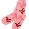 Blush and Bows Cozy Socks in Pink Combo