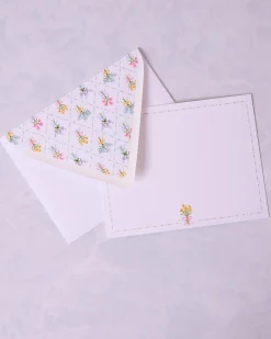 Bow Bouquet Notecard Set in Cream