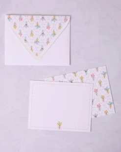 Bow Bouquet Notecard Set in Cream