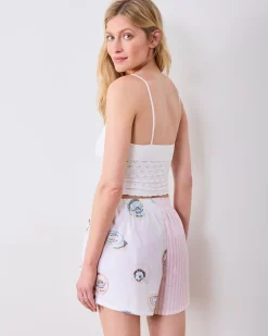 Boyfriend Boxer in Embroidered Caviar Club