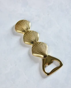 Brass Seashell Bottle Opener in Brass