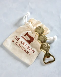 Brass Seashell Bottle Opener in Brass