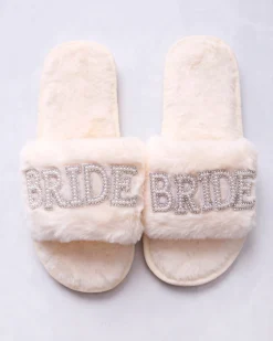 Bride Pearl Slipper in Ivory