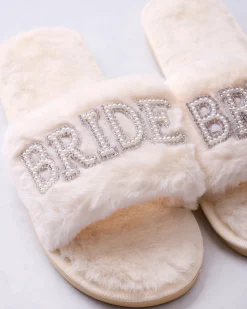 Bride Pearl Slipper in Ivory