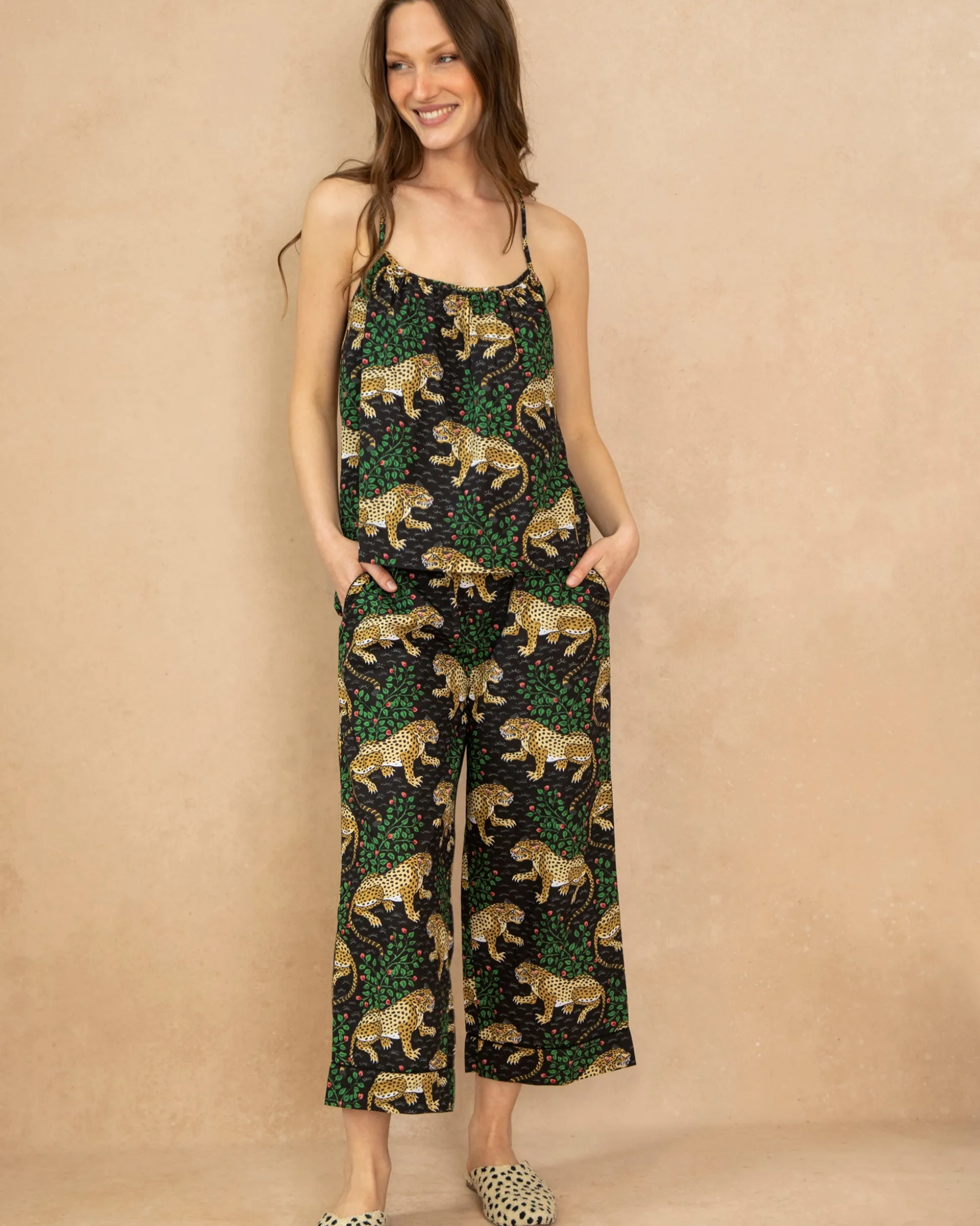 Cami Cropped Set in Bagheera