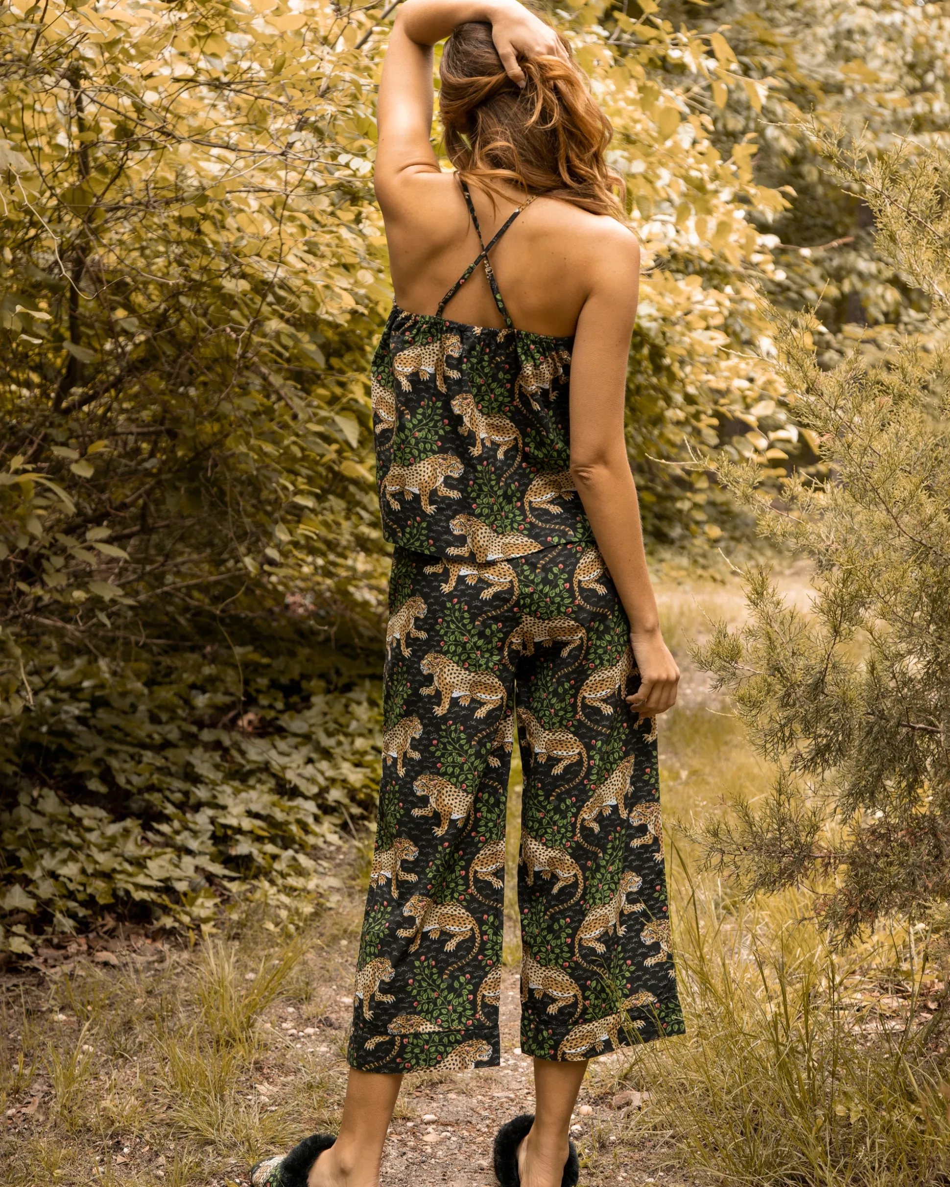 Cami Cropped Set in Bagheera