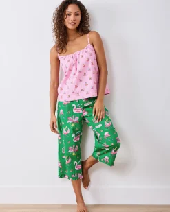 Cami Cropped Set in Flock Party