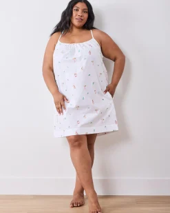 Cami Nightgown in Embroidered Tequila Sunrise