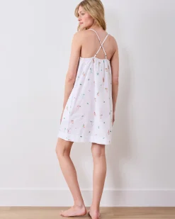 Cami Nightgown in Embroidered Tequila Sunrise