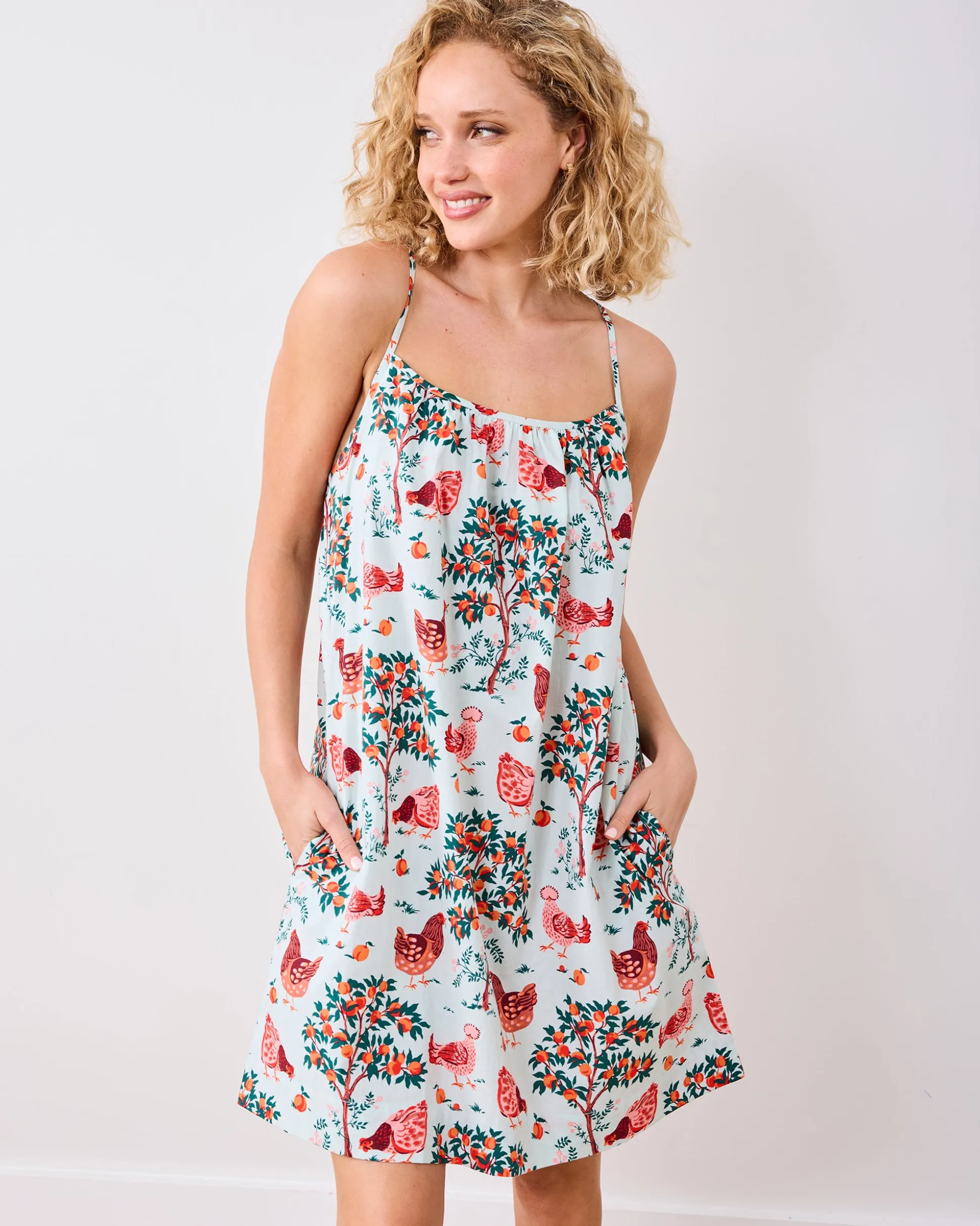 Cami Nightgown in Hen House