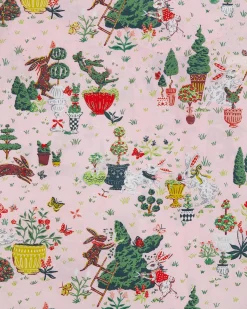 Cami Nightgown in Rabbit Topiary