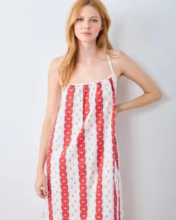 Cami Nightgown in Sweetheart Stripes