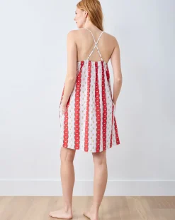 Cami Nightgown in Sweetheart Stripes