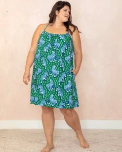 Cami Nightgown in Tiger Queen