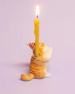 Camp Hollow Cat Birthday Cake Topper in Multi