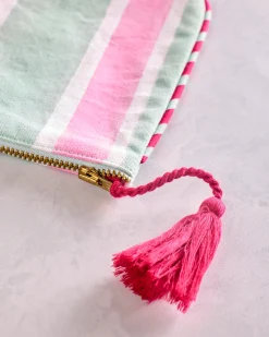 Canvas Pouch in Mah Jongg Menagerie
