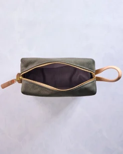 Canvas Travel Kit in Olive