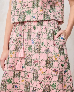 Carry On Top & Sofia Skirt Set in Gilded Greenhouse