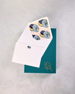 Caviar Dreams Notecard Set in White